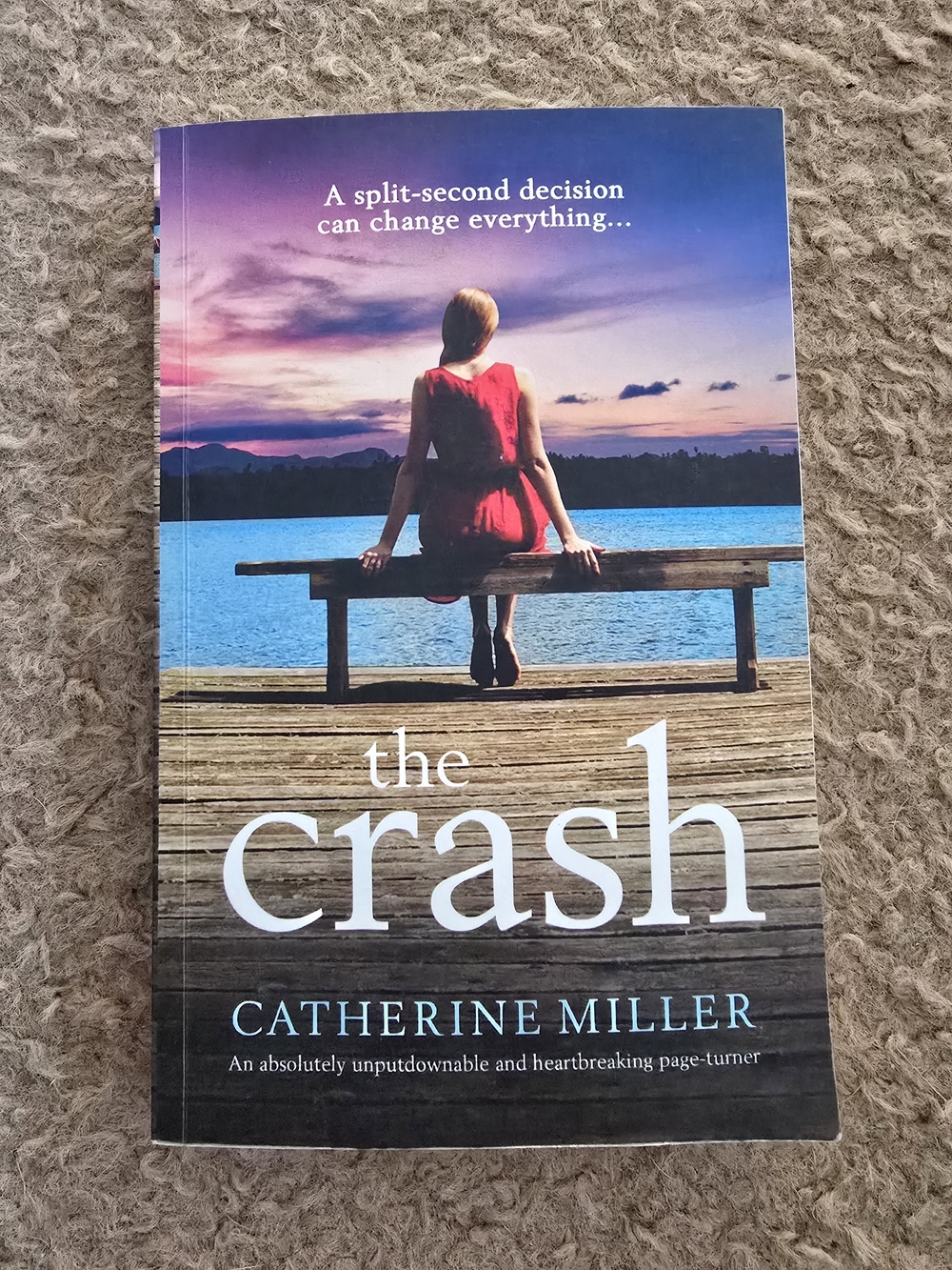 4/$15 The Crash by Catherine Miller - Paperback Novel in Red Dress Cover